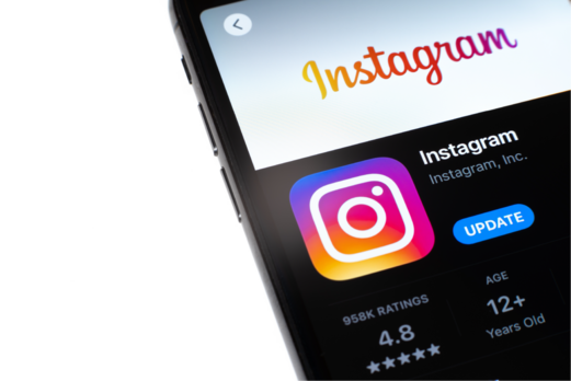 updating Instagram app in app store