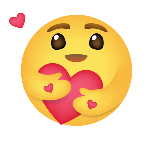 love emoji with heart in its hand